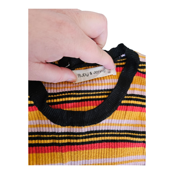 Ruby & Jenna Medium Striped Long Sleeve Shirt - Picture 2 of 7